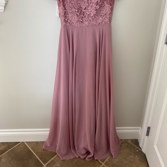 Bridesmaid dress, JJ House, size 6, colour -mauve - Picture 3 of 5